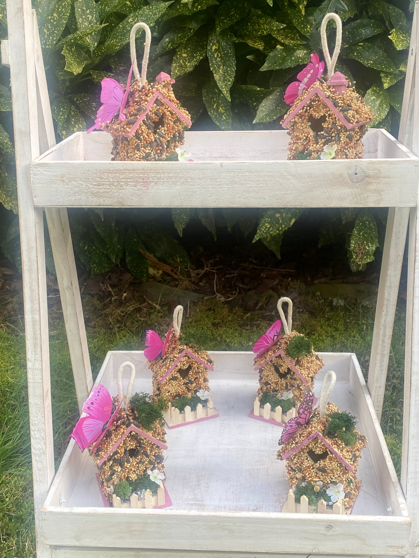 Pink Breast Cancer Birdhouse