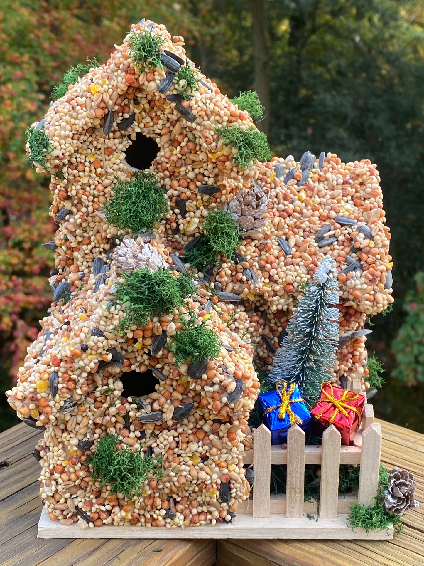 Christmas Tree Farm House Birdhouse