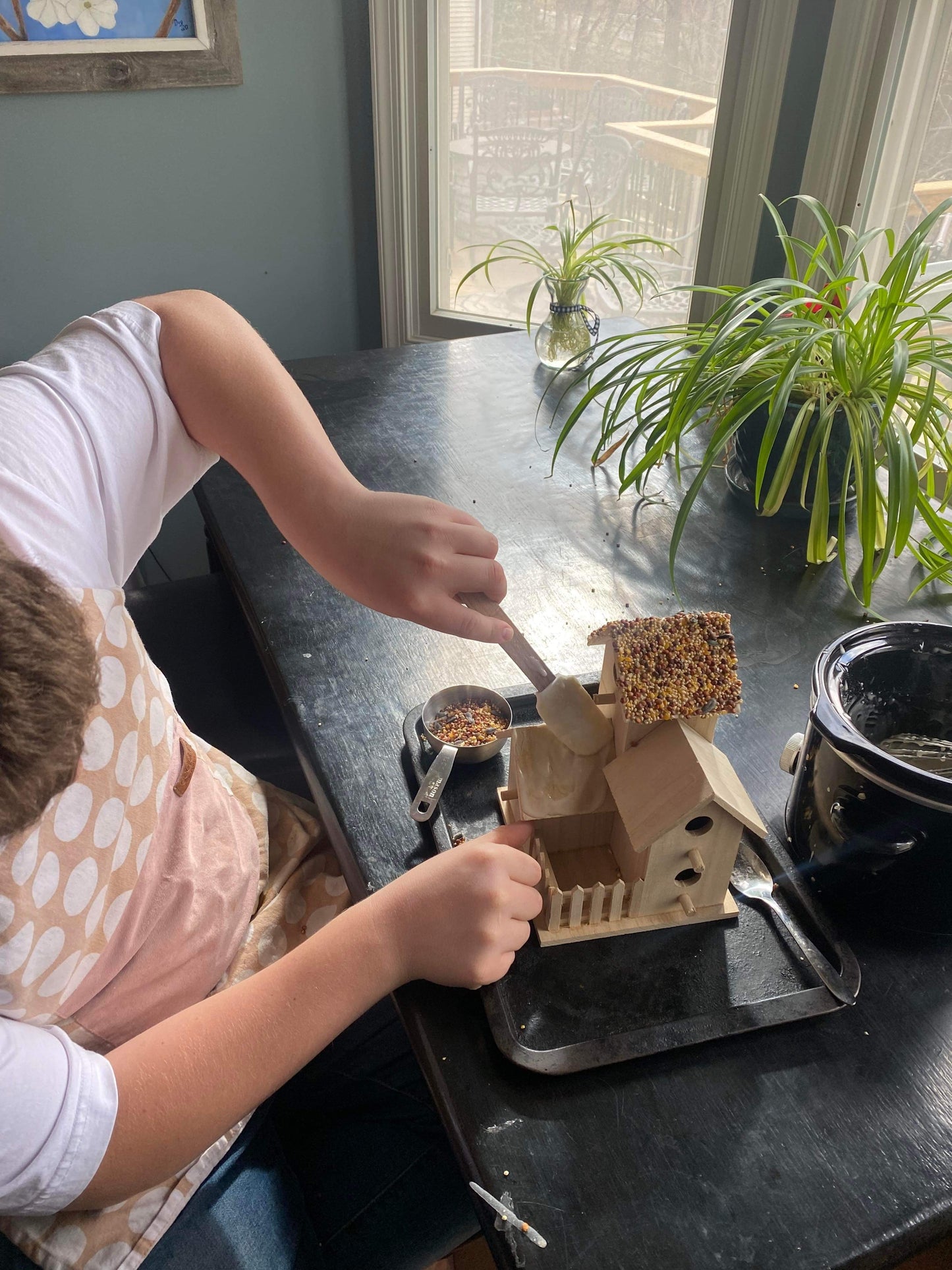 Christmas Tree Farm House Birdhouse