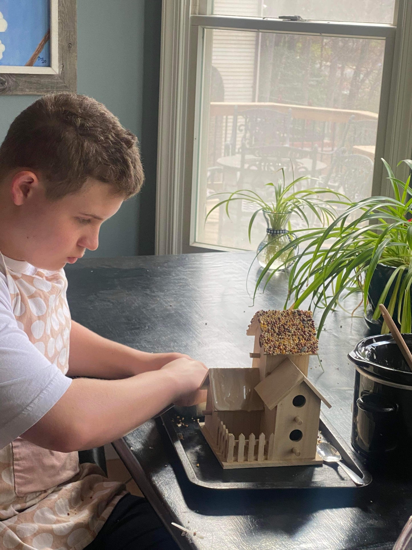 Christmas Tree Farm House Birdhouse