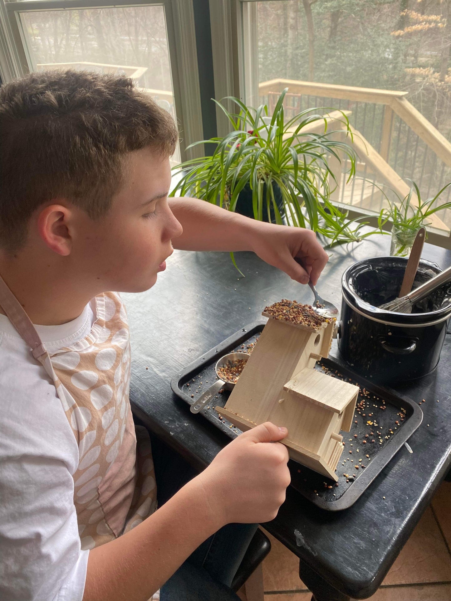 Christmas Tree Farm House Birdhouse