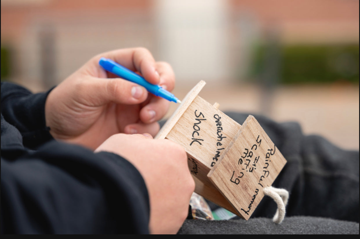 Gratitude, Blessing or Creative Wellness Birdhouse.